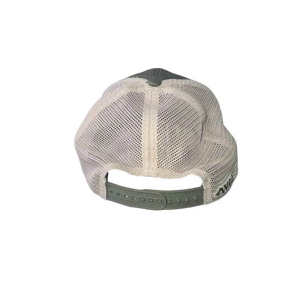 Avid Olive Green Trucker Hat with Leather Patch - Used - Picture 4 of 8